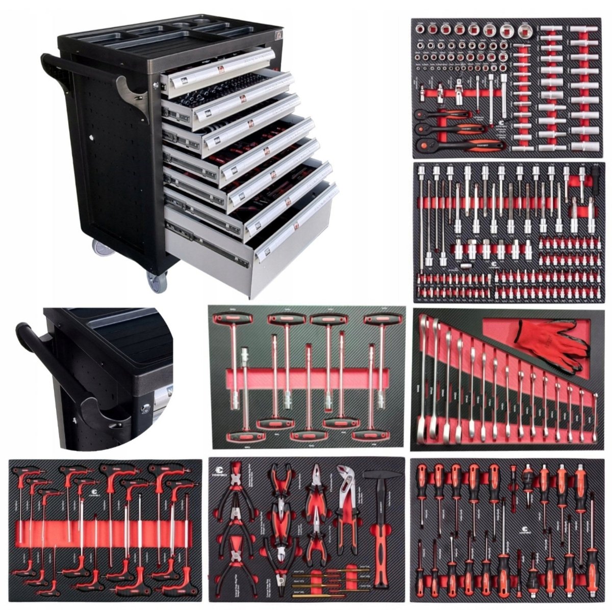 MEGA tööriistakapp tööriistakäru 262osa - Ostuklikk